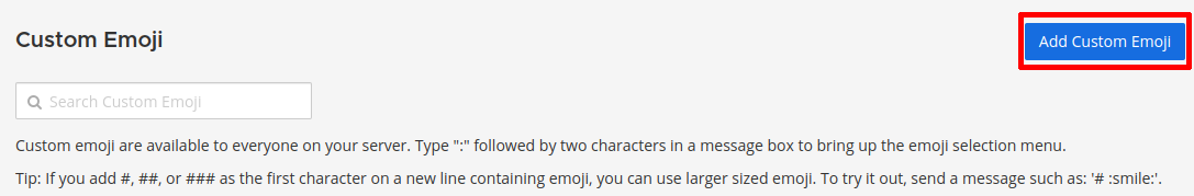 Adding a custom emoji
